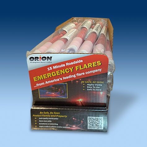 72 Orion Paper Bonnet 10 Minute Fusee 4.1 NA1325 PG II Road Flares Eco Friendly 