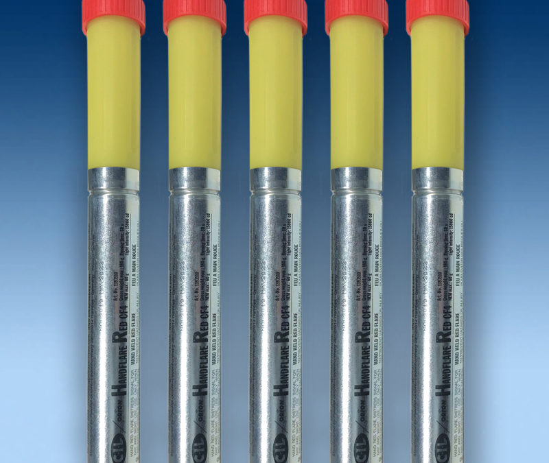 Item #814, SOLAS Red Handheld Flare, Bulk