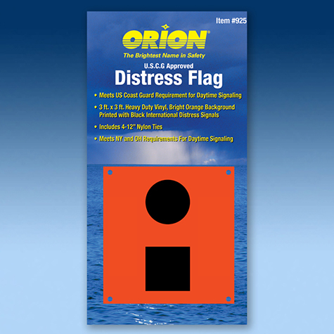 3 x 3-Feet Orion Safety Products Orange Distress Flag 