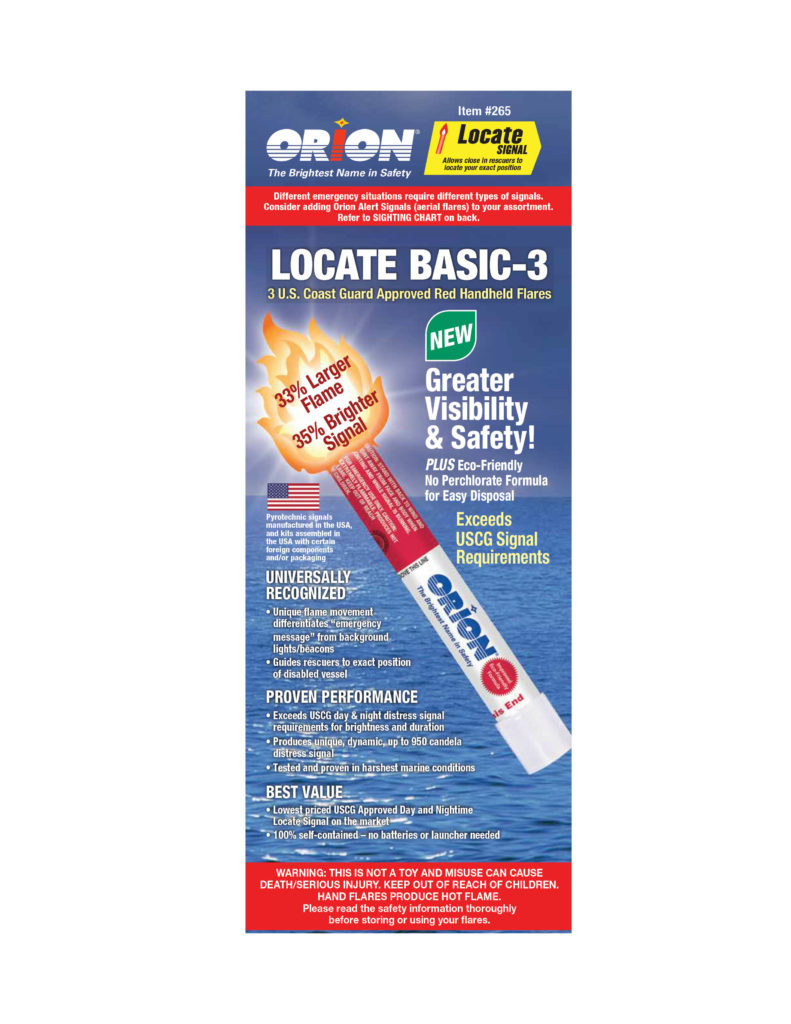 Item# 265 Locate Basic-3 Handheld Flares - Orion Safety